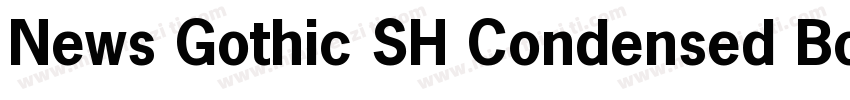 News Gothic SH Condensed Bold字体转换